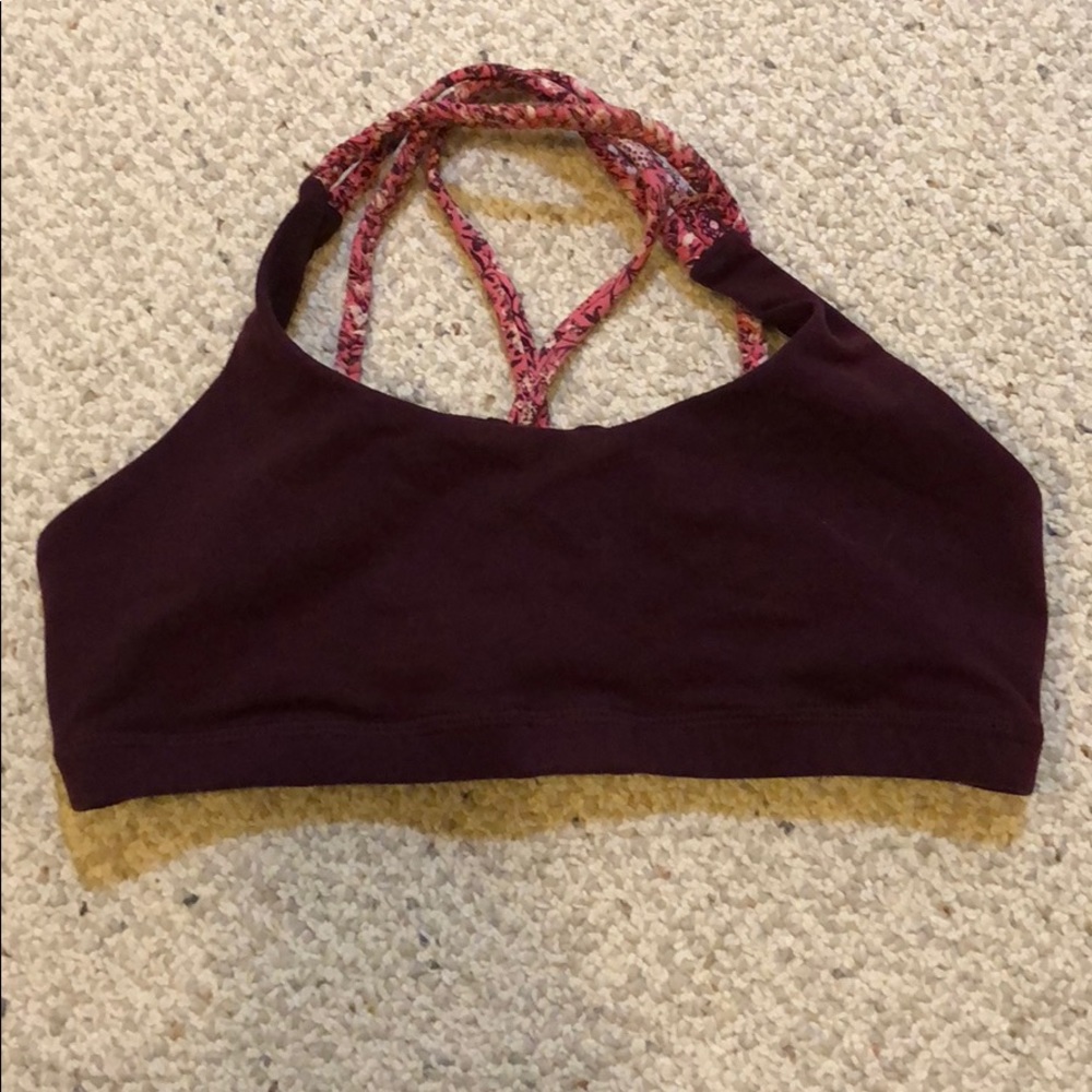 Maroon American eagle sports bra